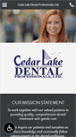 Mobile Screenshot of cedarlakedental.com